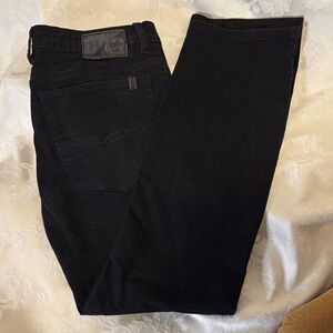 Women’s slim straight leg stretch black jeans